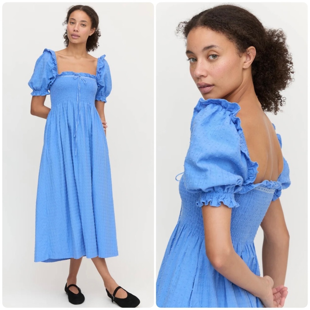 Hill House Blue Puff Sleeve Dress